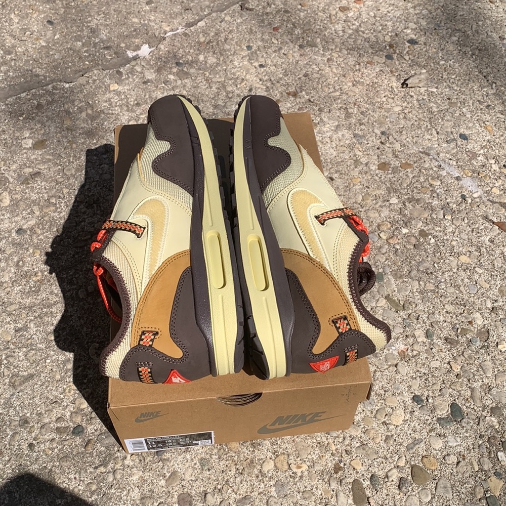 NEW Travis Scott x Nike AirMax 1 Baroque Brown Size 11 Men - Picture 9 of 15